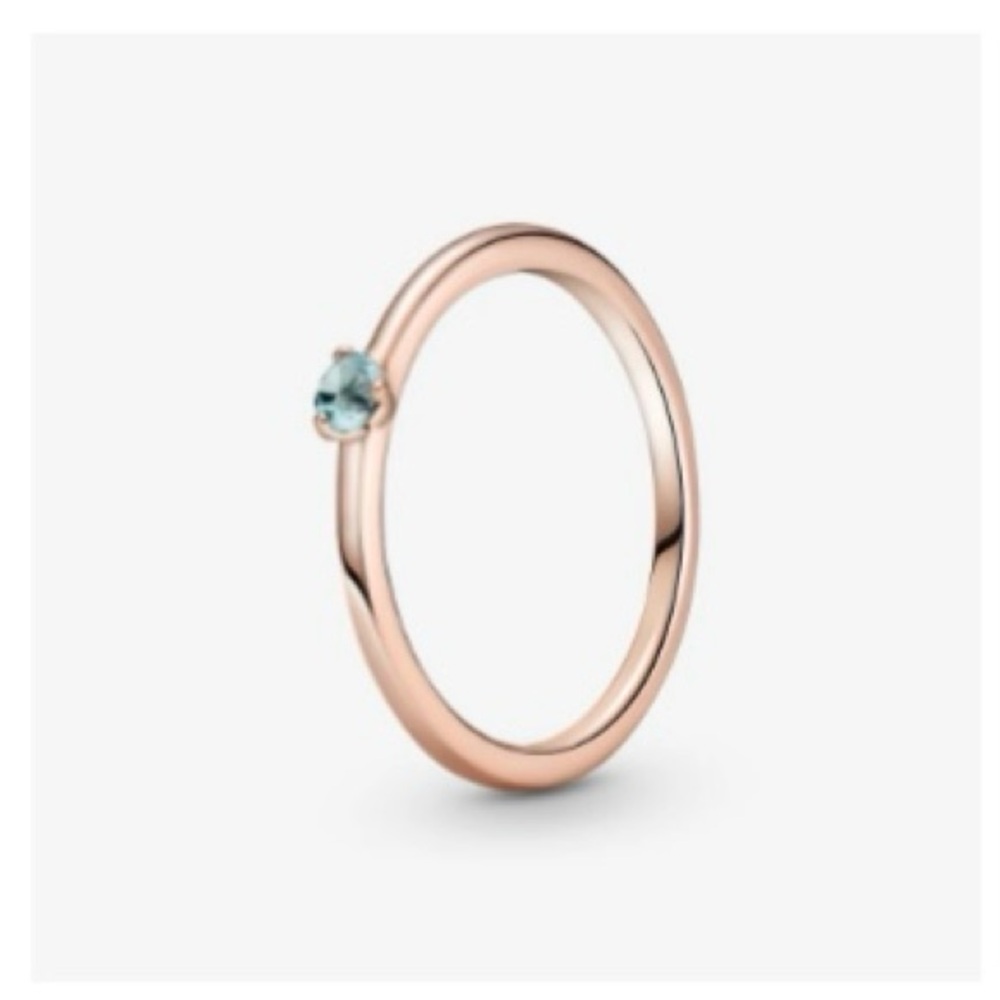 Pandora Light Blue Solitaire Ring